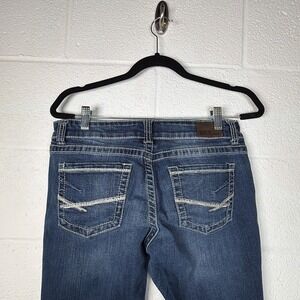 BKE Sabrina Jeans Size 29R Dark Wash Buckle READ Hems Cut